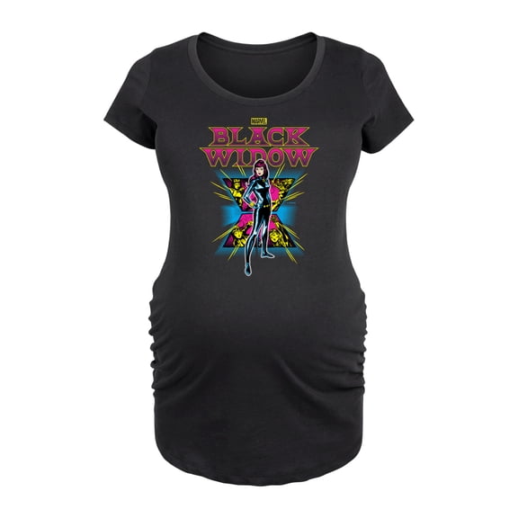 Marvel - Bw Black Light - Maternity Scoop Neck Graphic T-Shirt