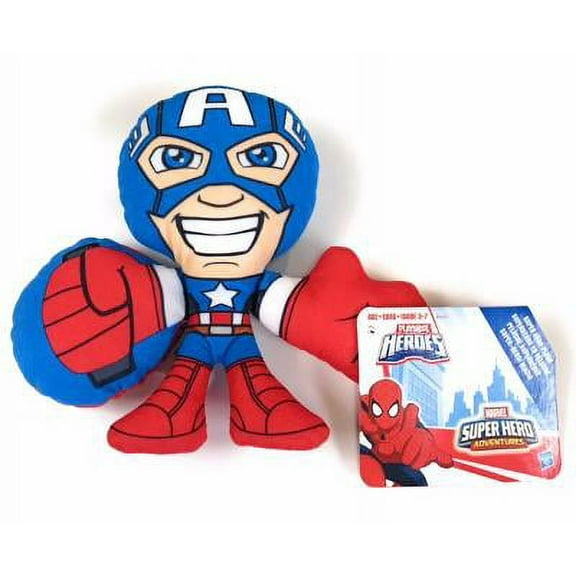 Marvel CAPTAINAMERICA Super Hero Adventures Playskool Heroes Plush Toy Figure