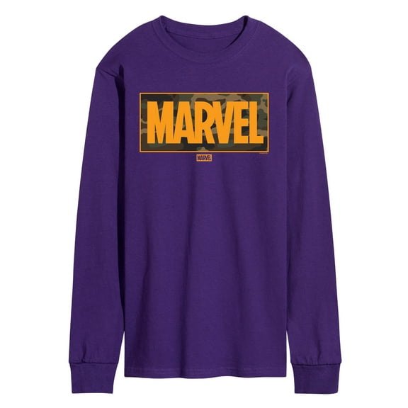 Marvel - Camo Logo - Men's Long Sleeve Graphic T-Shirt
