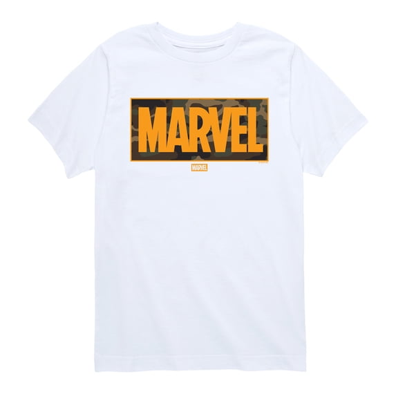Marvel - Camo Logo - Youth Boys Short Sleeve Graphic T-Shirt