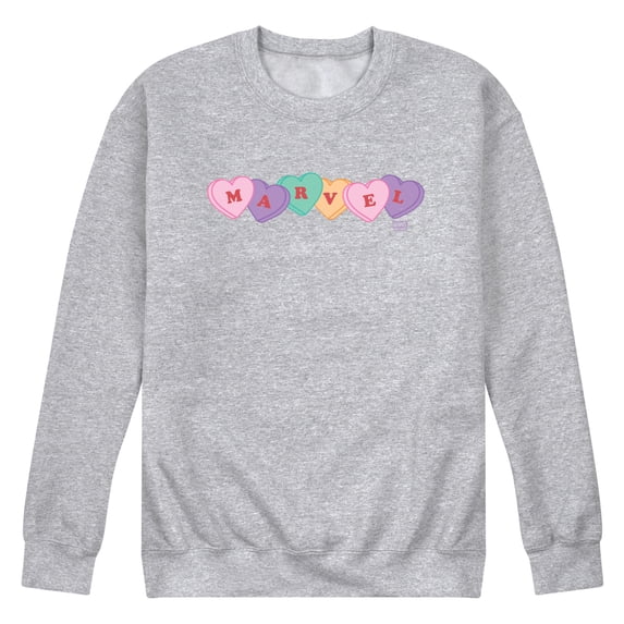 Marvel - Candy Hearts - Men's Crew Fleece Sweatshirt