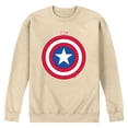 thumbnail image 1 of Marvel - Cap Logo Shield - Men's Crew Fleece Sweatshirt, 1 of 3