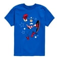 thumbnail image 1 of Marvel - Captain America Blue Knockout - Toddler Short Sleeve Graphic T-Shirt, 1 of 4