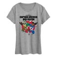 thumbnail image 1 of Marvel Captain America: Brave New World - Cap A Falcon Team Up - Women's Short Sleeve Graphic T-Shirt, 1 of 5