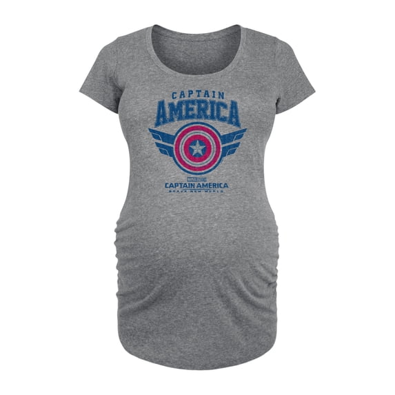 Marvel Captain America: Brave New World - Collegiate - Maternity Scoop Neck Tee