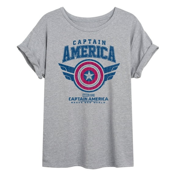 Marvel Captain America: Brave New World - Collegiate - Women's Oversized Tee