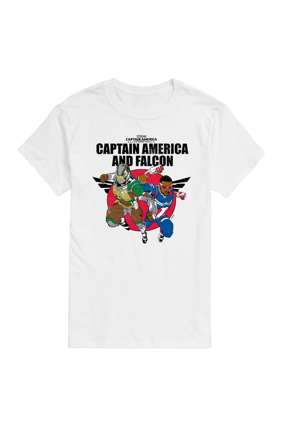 Captain America: Brave New World - Falcon Team Up - Men's Short Sleeve Graphic T-Shirt
