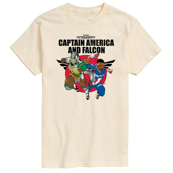Marvel Captain America: Brave New World - Falcon Team Up - Men's Short Sleeve Graphic T-Shirt