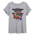 thumbnail image 1 of Marvel Captain America: Brave New World - Falcon Team Up - Women's Oversized Tee, 1 of 5
