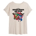 thumbnail image 1 of Marvel Captain America: Brave New World - Falcon Team Up - Women's Oversized Tee, 1 of 5