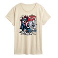 thumbnail image 1 of Marvel Captain America: Brave New World - Ink Grid - Women's Short Sleeve Graphic T-Shirt, 1 of 5