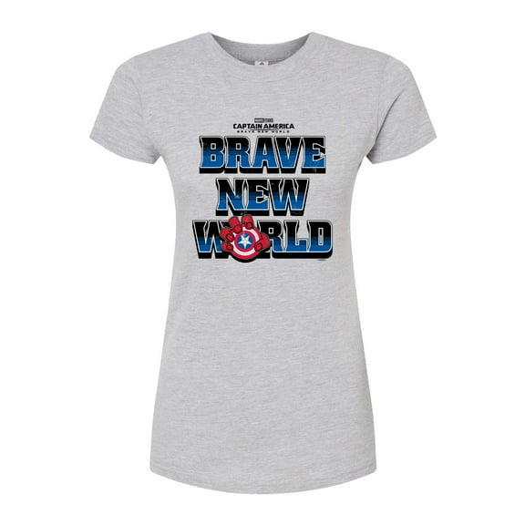 Marvel Captain America: Brave New World - Logo - Juniors Fitted Tee