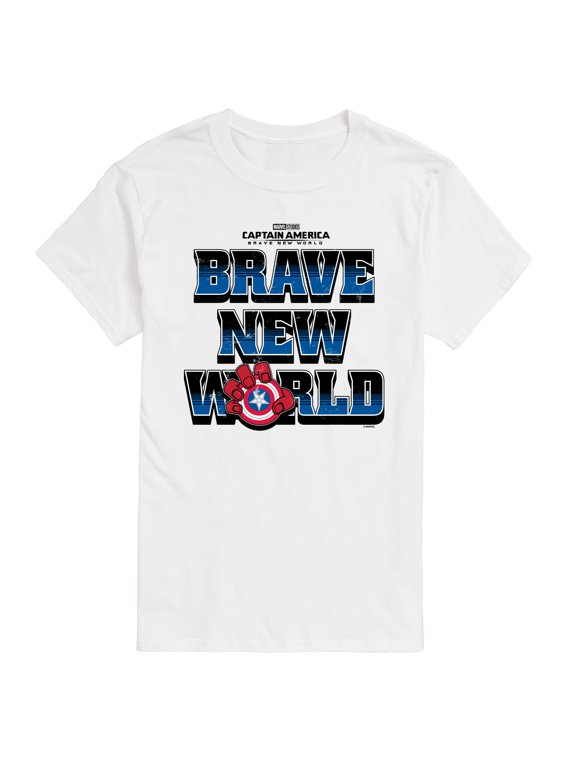 - Captain America Logo Men's Short Sleeve Graphic T-Shirt