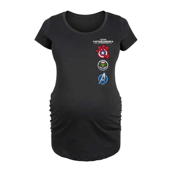 Marvel Captain America: Brave New World - Logo Stack - Maternity Scoop Neck Tee