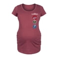 thumbnail image 1 of Marvel Captain America: Brave New World - Logo Stack - Maternity Scoop Neck Tee, 1 of 5