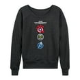 thumbnail image 1 of Marvel Captain America: Brave New World - Logo Stack - Women's French Terry Pullover Sweatshirt, 1 of 5