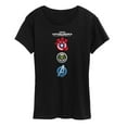 thumbnail image 1 of Marvel Captain America: Brave New World - Logo Stack - Women's Short Sleeve Graphic T-Shirt, 1 of 4