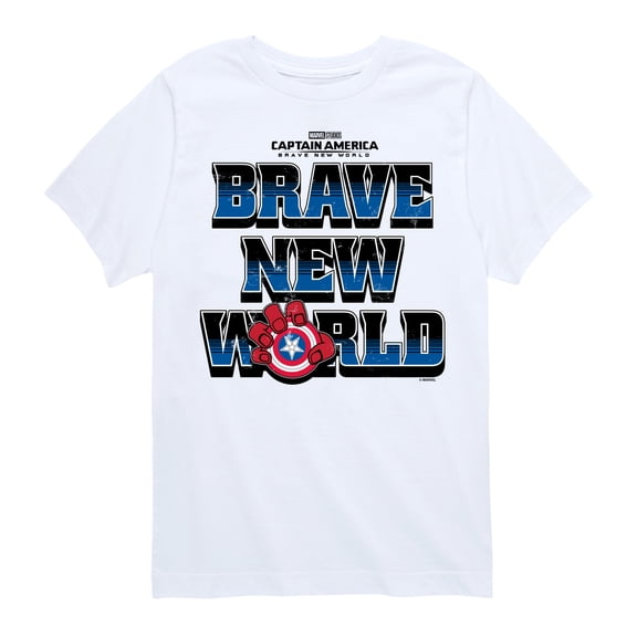 Marvel Captain America: Brave New World - Logo - Toddler And Youth Short Sleeve Graphic T-Shirt