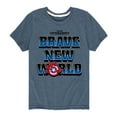 thumbnail image 1 of Marvel Captain America: Brave New World - Logo - Toddler And Youth Short Sleeve Graphic T-Shirt, 1 of 5