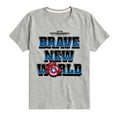 thumbnail image 1 of Marvel Captain America: Brave New World - Logo - Toddler And Youth Short Sleeve Graphic T-Shirt, 1 of 5