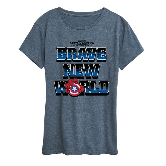 Marvel Captain America: Brave New World - Logo - Women's Short Sleeve Graphic T-Shirt