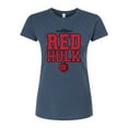 thumbnail image 1 of Marvel Captain America: Brave New World - Red Hulk Collegiate - Juniors Fitted Tee, 1 of 5