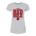 thumbnail image 1 of Marvel Captain America: Brave New World - Red Hulk Collegiate - Juniors Fitted Tee, 1 of 5