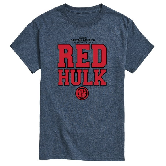 Marvel Captain America: Brave New World - Red Hulk Collegiate - Men's Short Sleeve Graphic T-Shirt