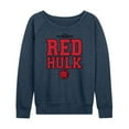 thumbnail image 1 of Marvel Captain America: Brave New World - Red Hulk Collegiate - Women's French Terry Pullover Sweatshirt, 1 of 5