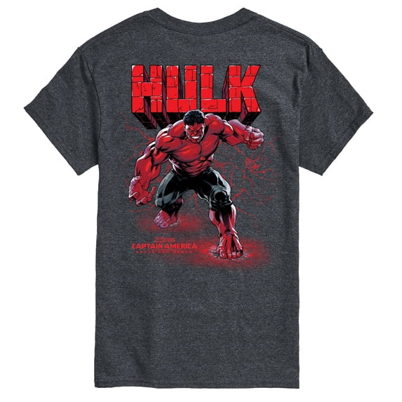 Marvel Captain America: Brave New World - Red Hulk Oversized - Men's Short Sleeve Graphic T-Shirt