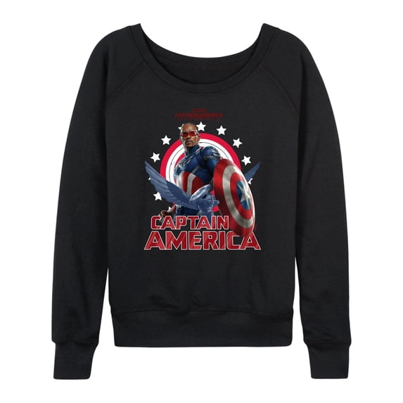 Marvel Captain America: Brave New World - Sam Wilson Cap America - Women's French Terry Pullover Sweatshirt