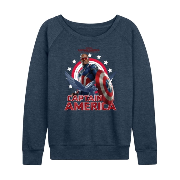 Marvel Captain America: Brave New World - Sam Wilson Cap America - Women's French Terry Pullover Sweatshirt