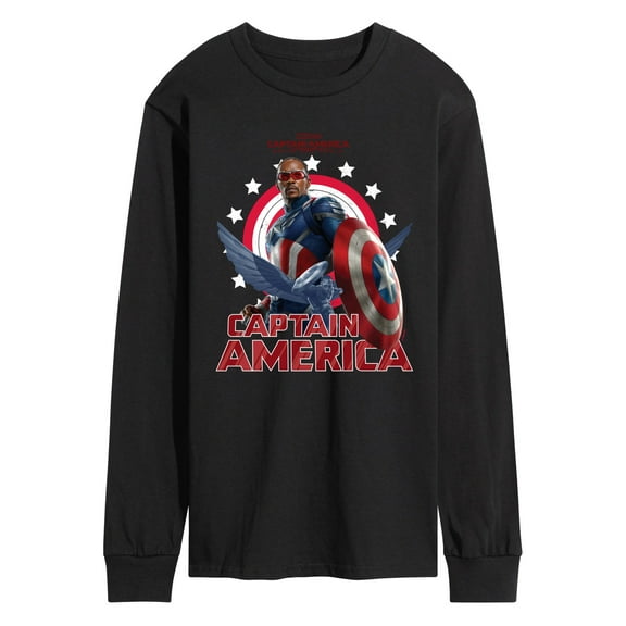 Marvel Captain America: Brave New World - Sam Wilson - Men's Long Sleeve Graphic T-Shirt