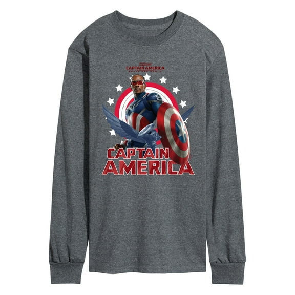 Marvel Captain America: Brave New World - Sam Wilson - Men's Long Sleeve Graphic T-Shirt
