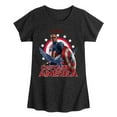 thumbnail image 1 of Marvel Captain America: Brave New World - Sam Wilson - Toddler And Youth Girls Fitted Short Sleeve Graphic T-Shirt, 1 of 5