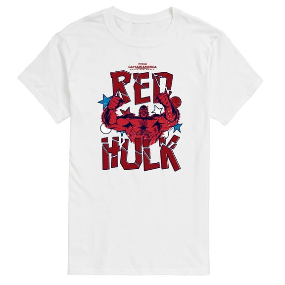Marvel Captain America: Brave New World - Scribble Red Hulk - Men's Short Sleeve Graphic T-Shirt
