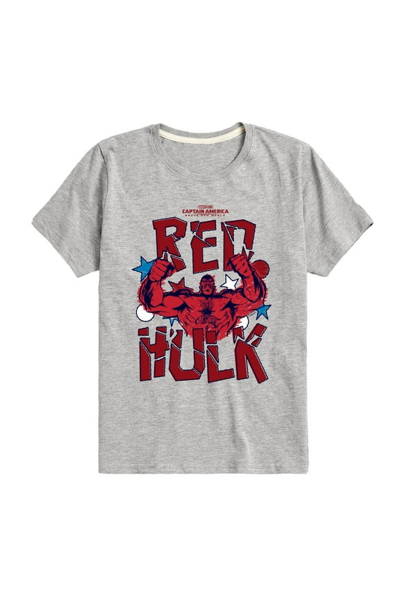 Captain America: Brave New World - Scribble Red Hulk - Toddler And Youth Short Sleeve Graphic T-Shirt