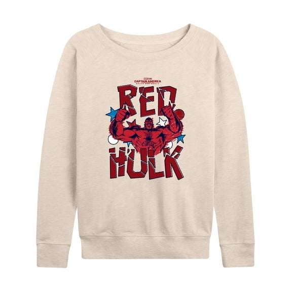 Marvel Captain America: Brave New World - Scribble Red Hulk - Women's French Terry Pullover Sweatshirt