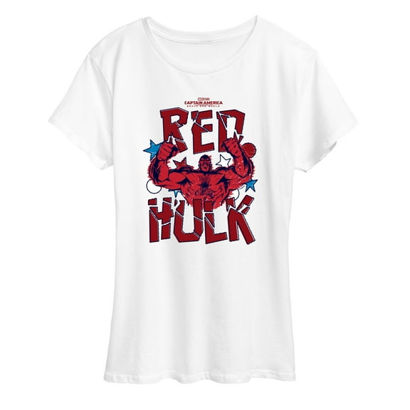 Marvel Captain America: Brave New World - Scribble Red Hulk - Women's Short Sleeve Graphic T-Shirt