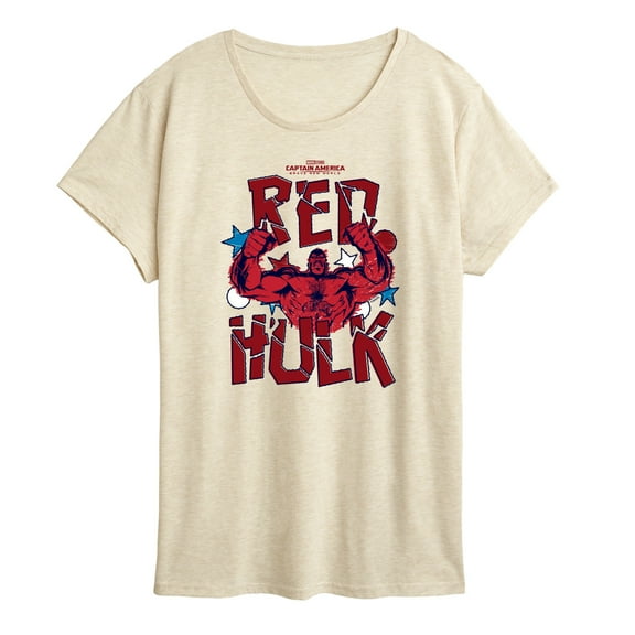 Marvel Captain America: Brave New World - Scribble Red Hulk - Women's Short Sleeve Graphic T-Shirt