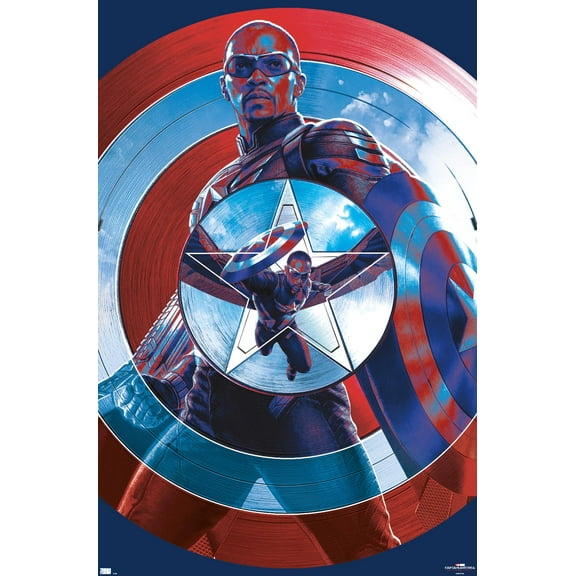 Marvel Captain America: Brave New World - Shield Wall Poster, 22.375" x 34"
