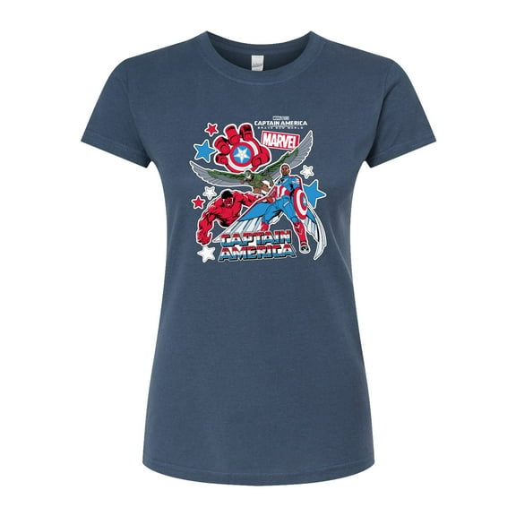 Marvel Captain America: Brave New World - Sticker Pack - Juniors Fitted Tee