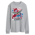 thumbnail image 1 of Marvel Captain America: Brave New World - Sticker Style - Men's Long Sleeve Graphic T-Shirt, 1 of 5