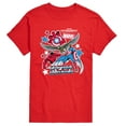 thumbnail image 1 of Marvel Captain America: Brave New World - Sticker Style - Men's Short Sleeve Graphic T-Shirt, 1 of 5