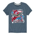 thumbnail image 1 of Marvel Captain America: Brave New World - Sticker Style - Toddler And Youth Short Sleeve Graphic T-Shirt, 1 of 5