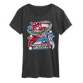 thumbnail image 1 of Marvel Captain America: Brave New World - Sticker Style - Women's Short Sleeve Graphic T-Shirt, 1 of 5