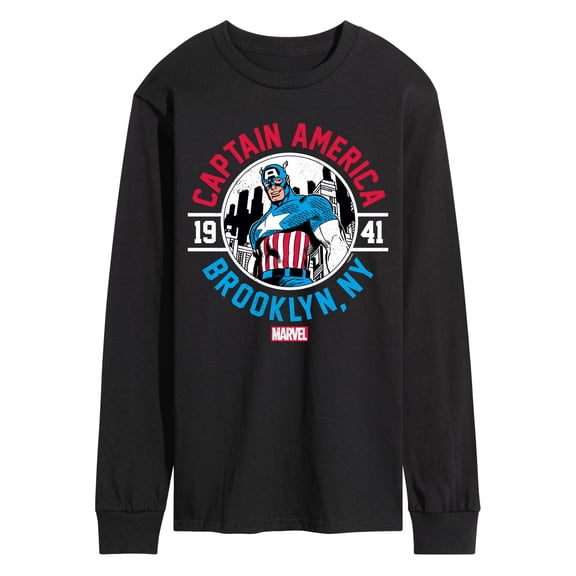 Marvel Captain America - Brooklyn - Men's Long Sleeve Graphic Tee