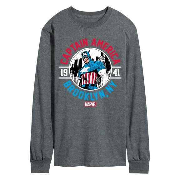 Marvel Captain America - Brooklyn - Men's Long Sleeve Graphic Tee