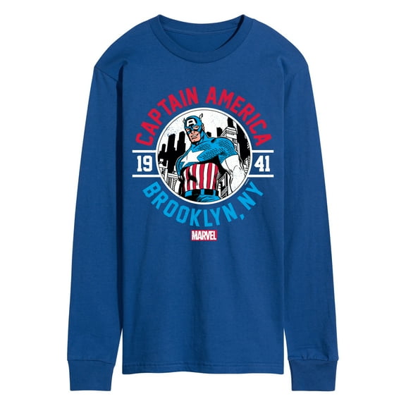 Marvel Captain America - Brooklyn - Men's Long Sleeve Graphic Tee