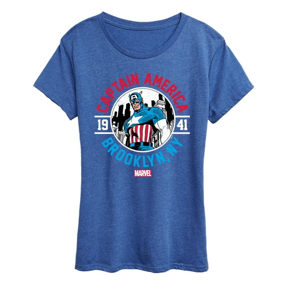 Marvel Captain America - Brooklyn - Women's Short Sleeve Graphic T-Shirt
